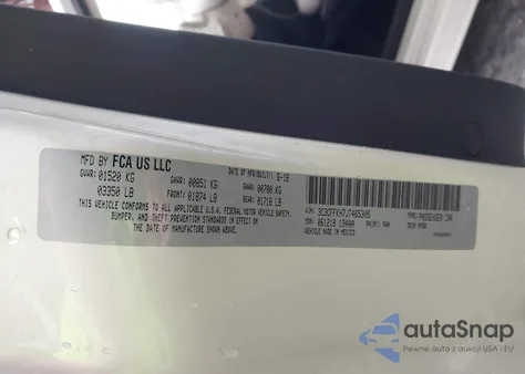 2018 Fiat 500 Pop z USA, uszkodzony, nr VIN 3C3CFFKH7JT465305